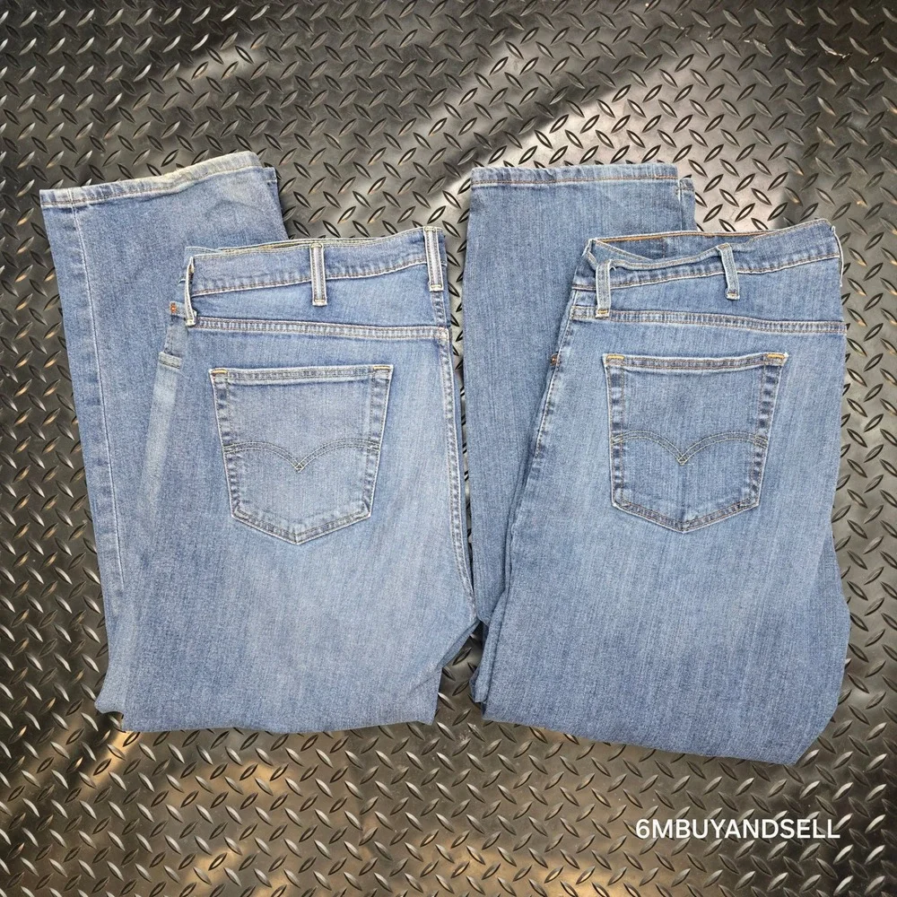 Levi's 559‎ Relaxed Straight Jeans 40x30 Medium Wash Lot of 2